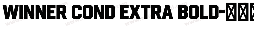 Winner Cond Extra Bold字体转换